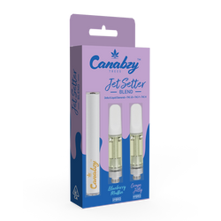 Canabzy Cartridge Jet Setter Blend w/ FREE Battery - Blueberry Muffin + Grape Jelly