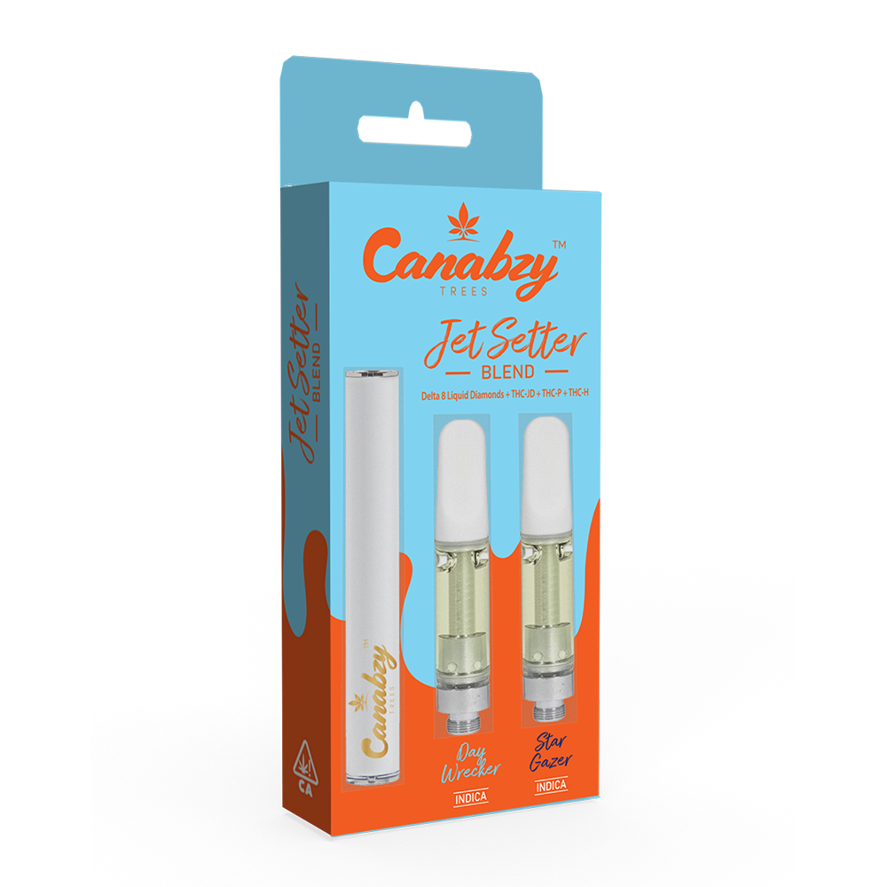 Canabzy Cartridge Jet Setter Blend w/ FREE Battery - Day Wrecker + Star Gazer