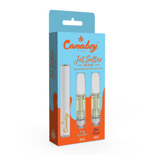 Canabzy Cartridge Jet Setter Blend w/ FREE Battery - Day Wrecker + Star Gazer