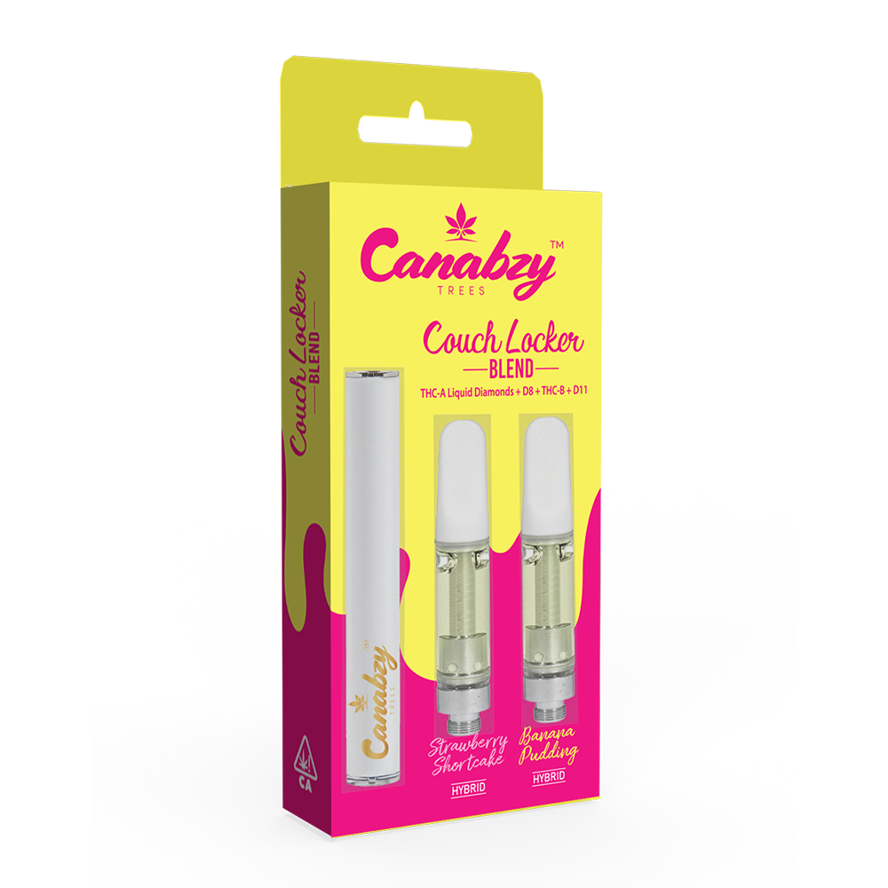 Canabzy Cartridge Couch Locker Blend w/ FREE Battery - Strawberry Shortcake x Banana Pudding