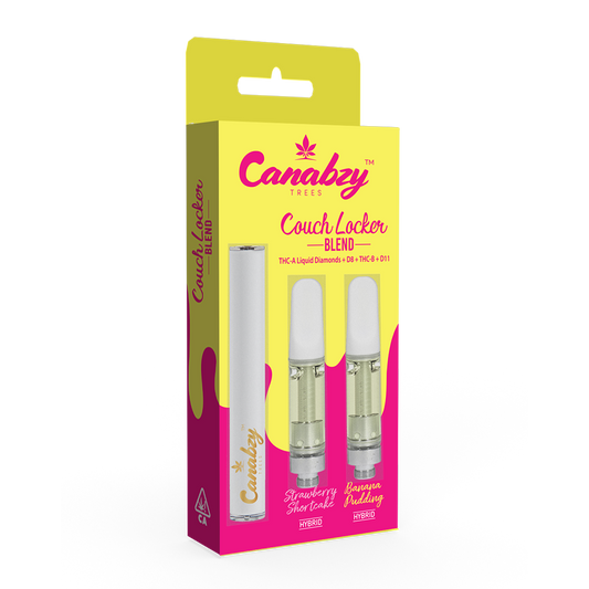 Canabzy Cartridge Couch Locker Blend w/ FREE Battery - Strawberry Shortcake x Banana Pudding