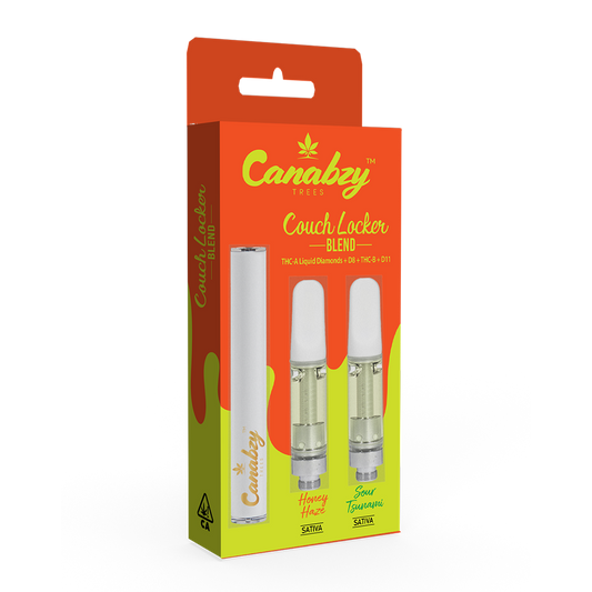 Canabzy Cartridge Couch Locker Blend w/ FREE Battery - Honey Haze x Sour Tsunami