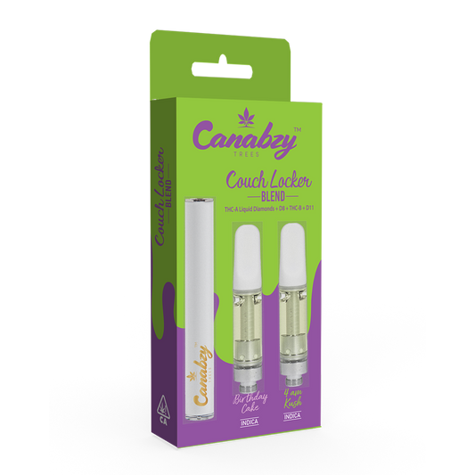 Canabzy Cartridge Couch Locker Blend w/ FREE Battery - Birthday Cake x 4 AM Kush