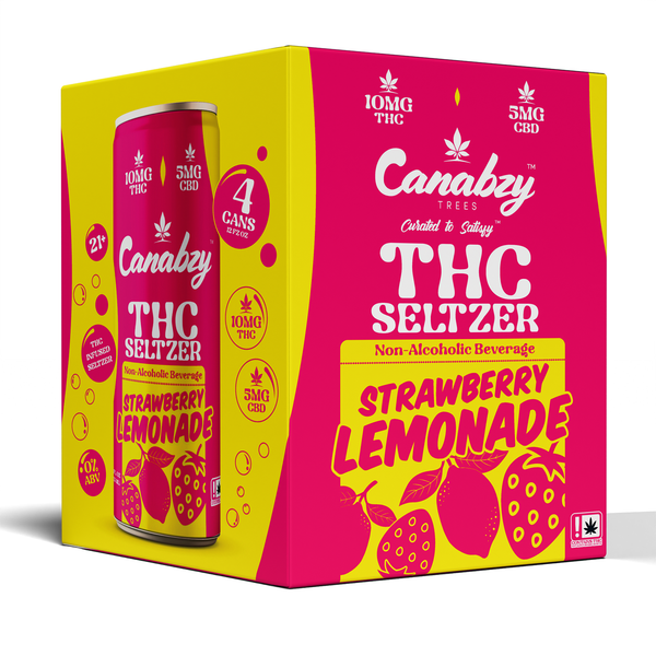 Strawberry Lemonade 10mg THC Seltzer (4 Pack)