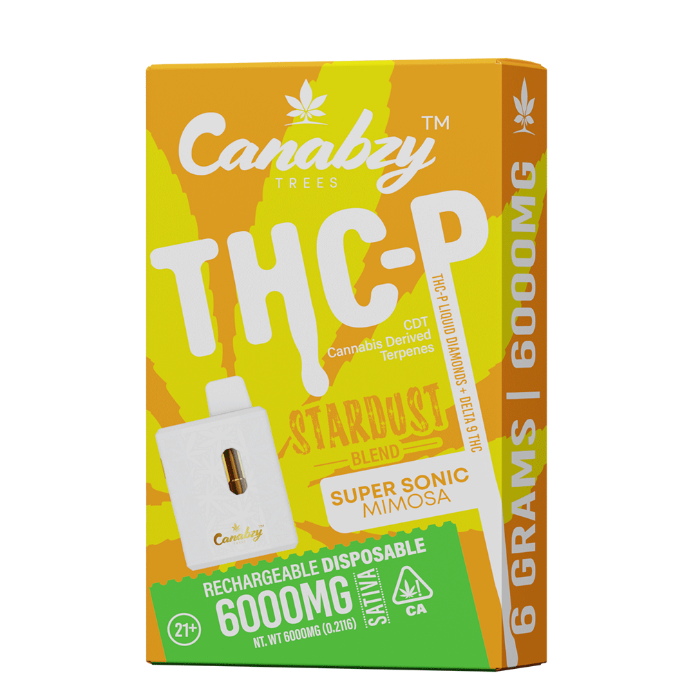 Canabzy THC-P Disposable 6000mg - Stardust Blend - Super Sonic Mimosa