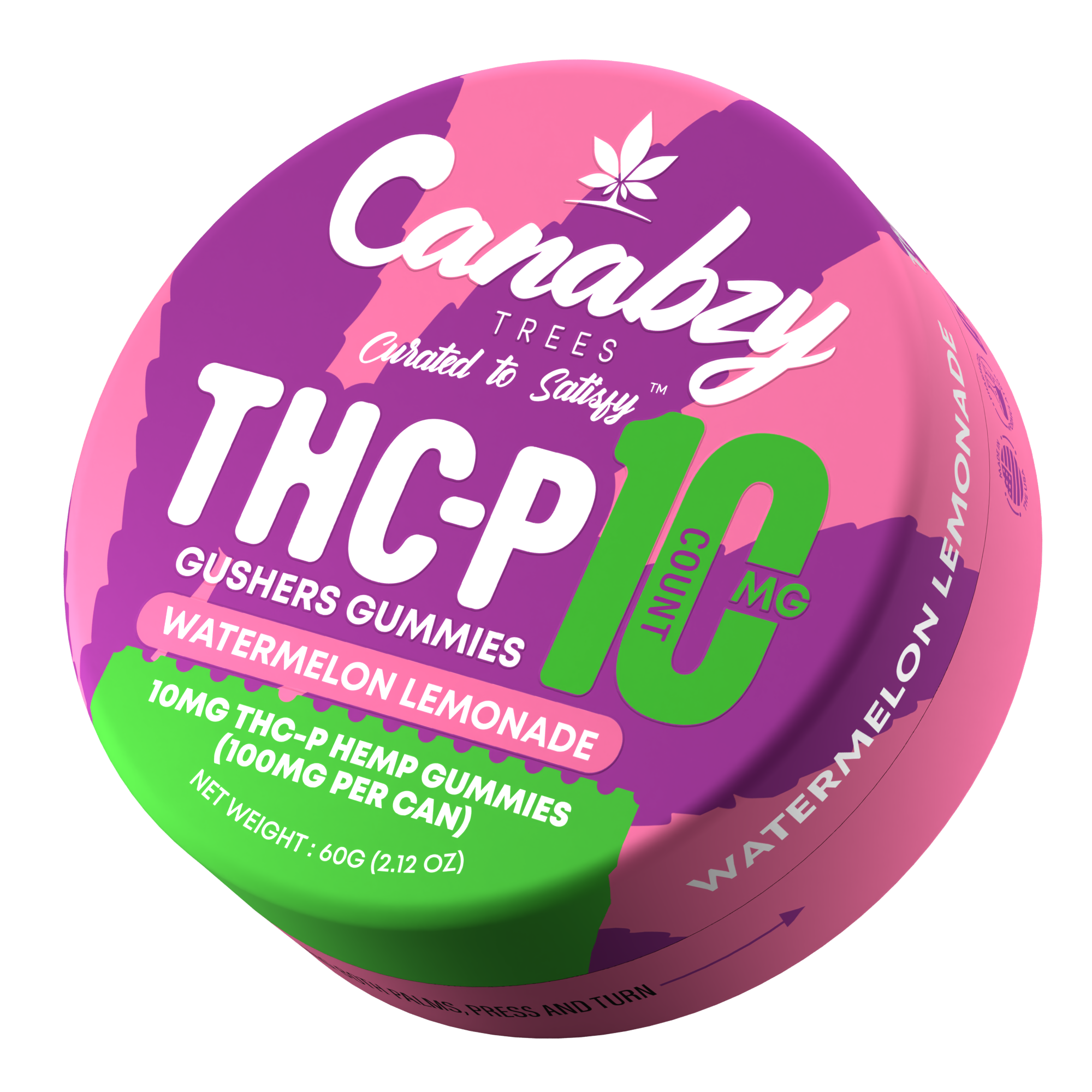 Canabzy THC-P Gushers Gummies 10ct - Watermelon Lemonade