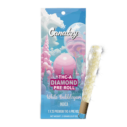 Canabzy Diamond Preroll 2G 1ct - White Bubblegum