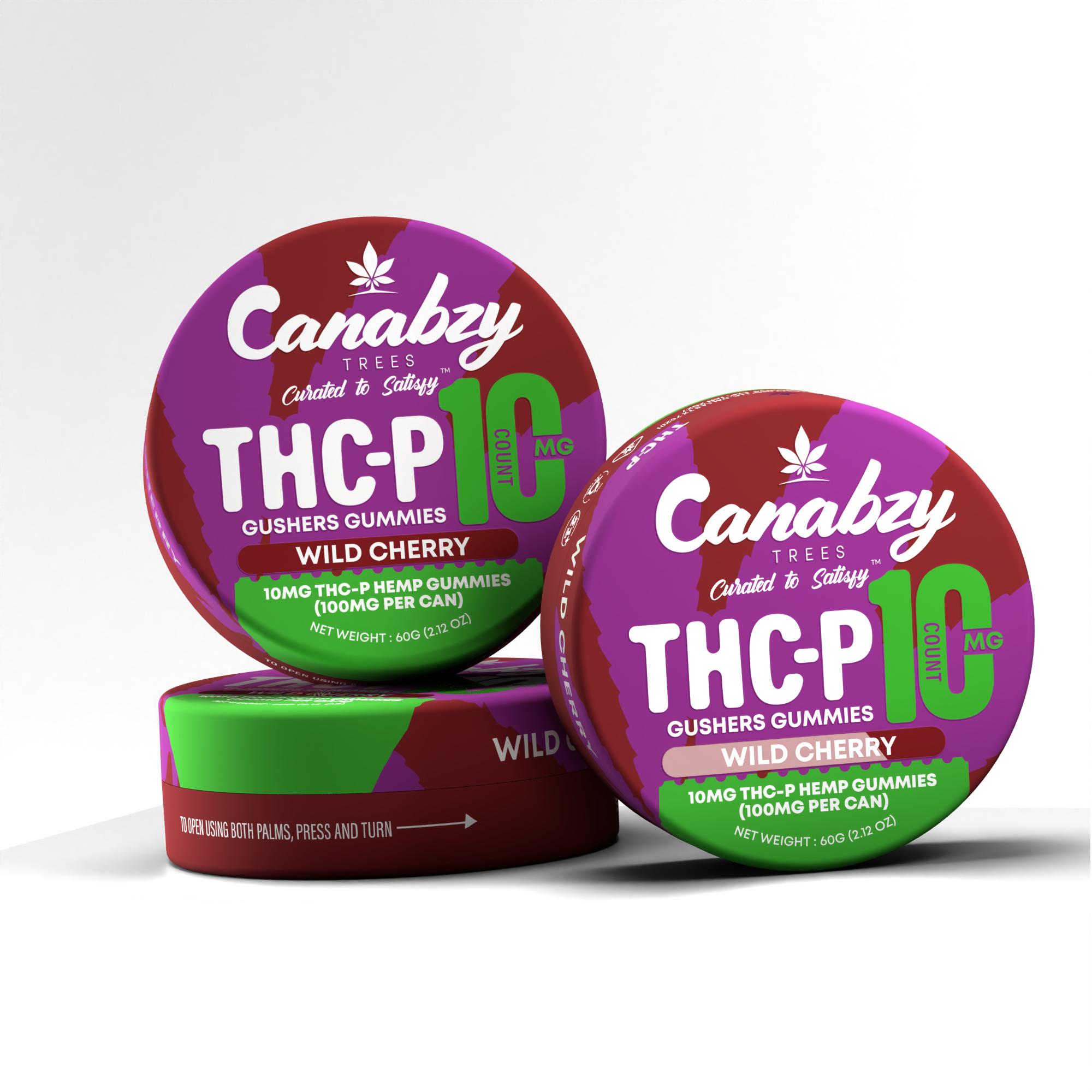 Canabzy THC-P Gushers Gummies 10ct - Wild Cherry
