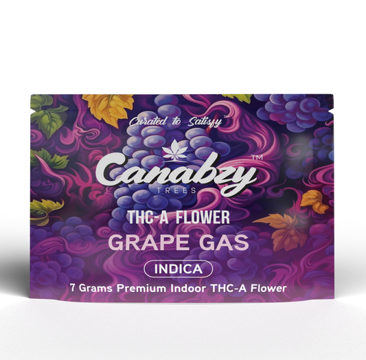 Canabzy THC-A Flower  –  7 Grams –  Grape Gas