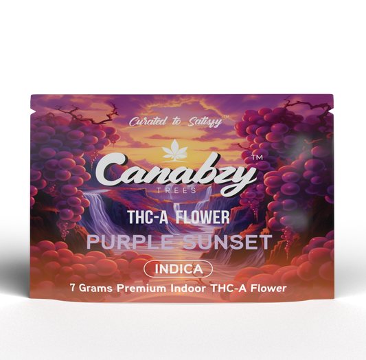 Canabzy THC-A Flower  –  7 Grams –  Purple Sunset