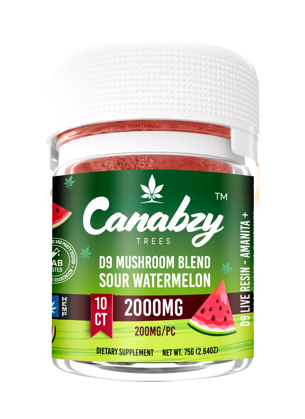 Canabzy Gummies Sour Watermelon