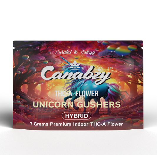 Canabzy THC-A Flower  –  7 Grams –  Unicorn Gushers