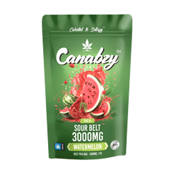 Canabzy Sour Belts – 3000mg – Watermelon